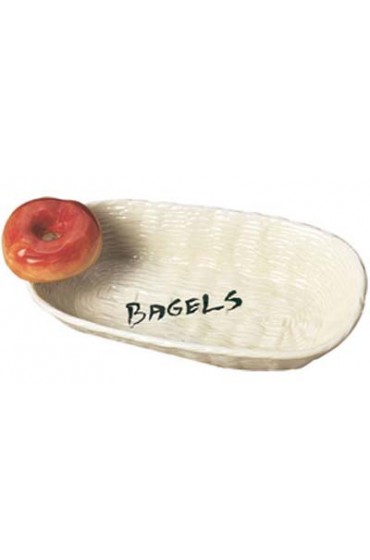 Oval Ceramic Bagel Basket