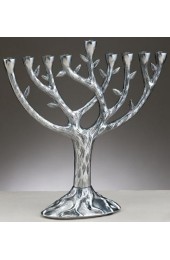 Textured Tree of Life Menorah