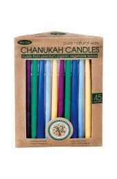 Organic Beeswax Chanukah Candles - Multi Color