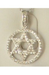 Star Of David Pendent With Chain