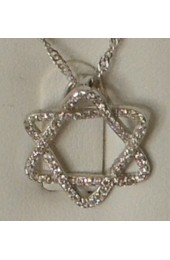 Star Of David Pendent With Chain