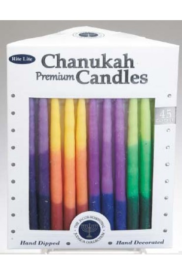Premium Chanukah Candles -Tri-Color