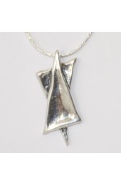 Silver Star Of David Necklace