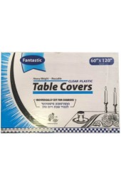 Clear Plastic Tablecovers - 60x120