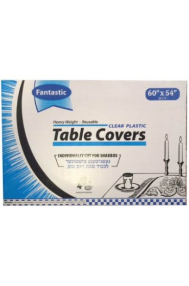 Clear Plastic Tablecovers - 60x54