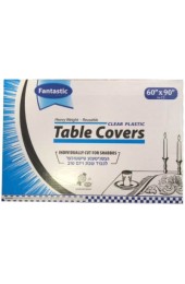 Clear Plastic Tablecovers - 60x90