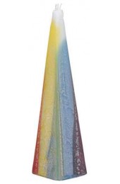 Pyramid havdalah candle - Multi Color