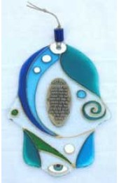 Stained Glass Hamsa Home Blessing