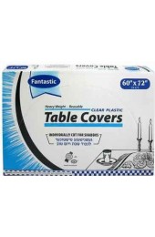 Clear Plastic Tablecovers - 60x72 