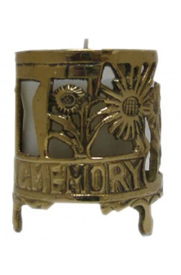 Brass Memorial Candle Holder