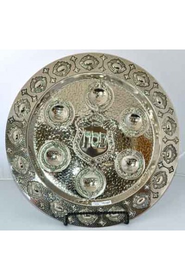 Large 16" Silver Pesach Plate Round