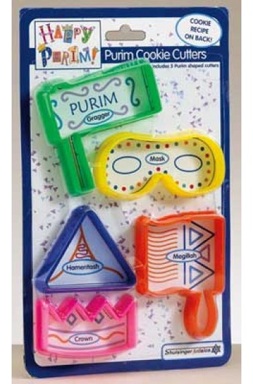 Purim Cookie Cutters-Set of 5