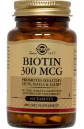 Biotin 300 mcg Tablets  (100)