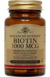 Biotin 1000 mcg Vegetable Capsules  (100)