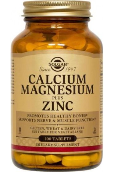 Calcium Magnesium Plus Zinc Tablets  (100)