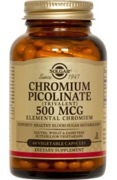Chromium Picolinate 500 mcg Vegetable Capsules (120)
