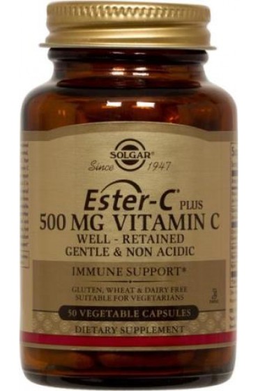 Ester-C® Plus 500 mg Vitamin C Vegetable Capsules (Ester-C® Ascorbate Complex) (50)