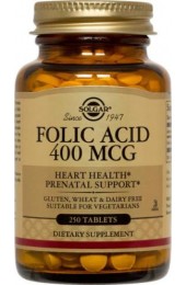 Folic Acid 400 mcg Tablets  (100)