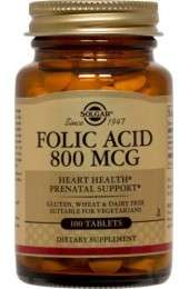 Folic Acid 800 mcg Tablets  (100)
