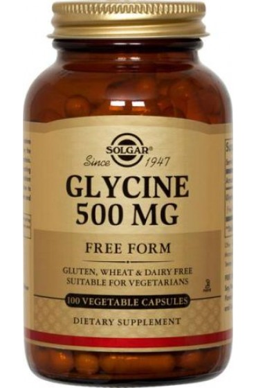 Glycine 500 mg Vegetable Capsules (100)