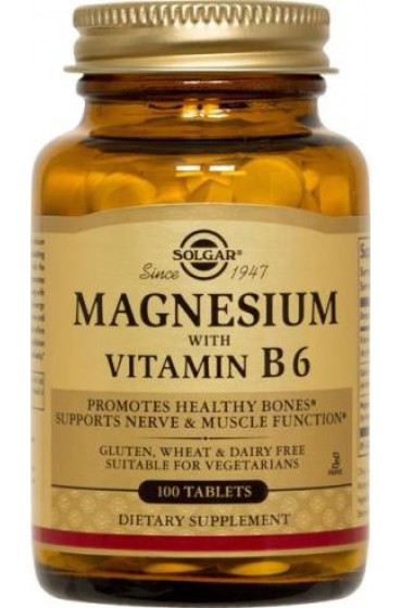 Magnesium with Vitamin B6 Tablets  (100)