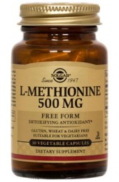 L-Methionine 500 mg Vegetable Capsules  (30)