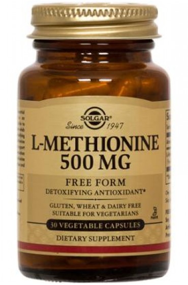 L-Methionine 500 mg Vegetable Capsules  (30)