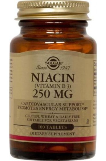 Niacin (Vitamin B3) 250 mg Tablets (100)