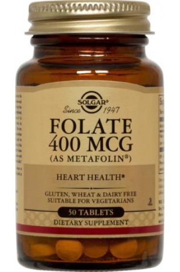 Folate 400 mcg (as Metafolin®) Tablets (50)