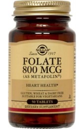 Folate 800 mcg (as Metafolin®) Tablets (100)
