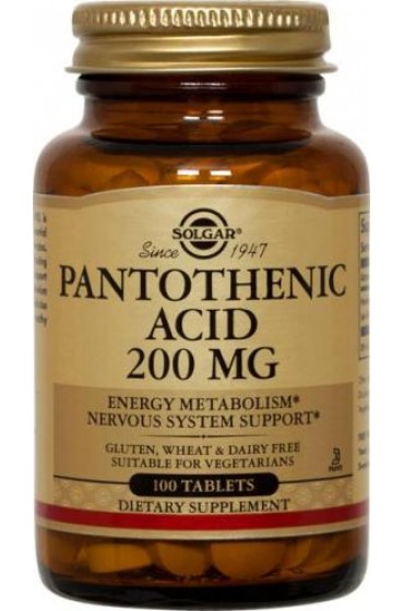 Pantothenic Acid 200 mg Tablets  (100)