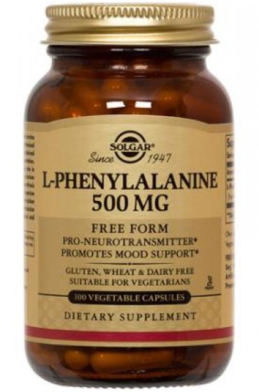 L-Phenylalanine 500 mg Vegetable Capsules  (100)
