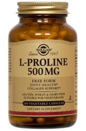 L-Proline 500 mg Vegetable Capsules  (100)