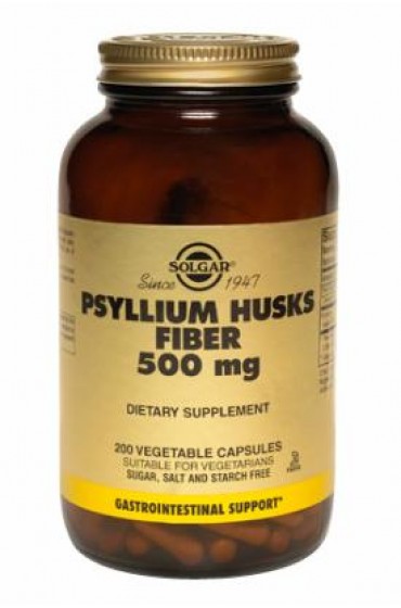 Psyllium Husks Fiber 500 mg Vegetable Capsules  (200)