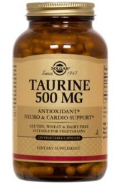 Taurine 500 mg Vegetable Capsules  (50)