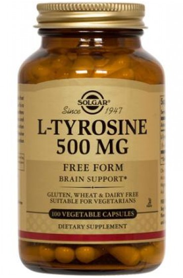 L-Tyrosine 500 mg Vegetable Capsules  (50)