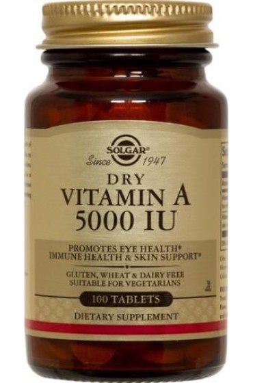 Dry Vitamin A 5000 IU Tablets (100)