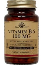 Vitamin B6 100 mg Vegetable Capsules  (250)