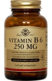 Vitamin B6 250 mg Vegetable Capsules  (100)