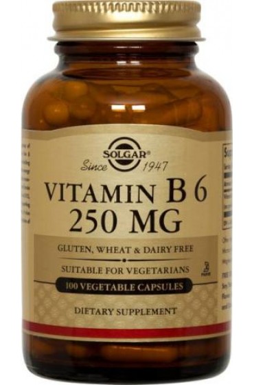 Vitamin B6 250 mg Vegetable Capsules  (250)