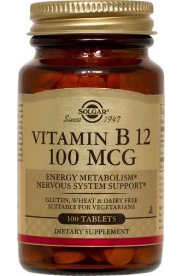 Vitamin B12 100 mcg Tablets  (100)