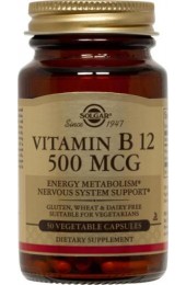 Vitamin B12 500 mcg Vegetable Capsules  (100)