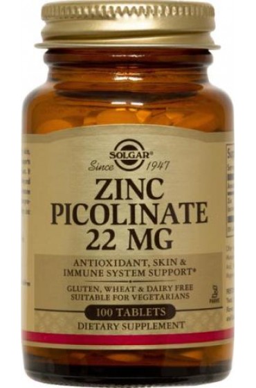 Zinc Picolinate 22 mg Tablets  (100)