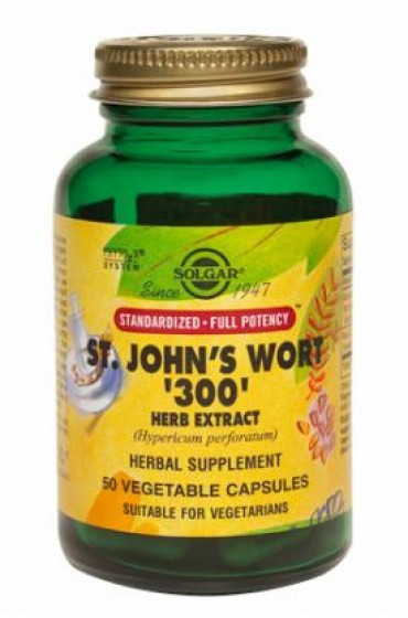SFP St. John's Wort '300' Herb Extract Vegetable Capsules (50)