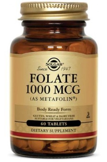 Folate 1000 mcg (as Metafolin®) Tablets (120)