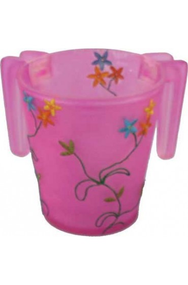 Pink Flowers Wash Cup