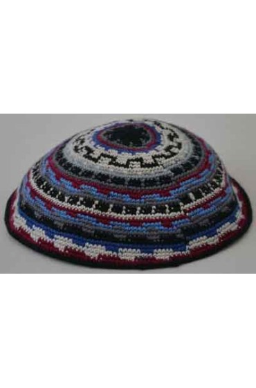 Multicolor Design Knitted Kippah